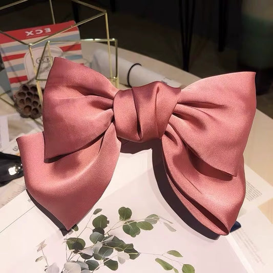 Elegant Hair Bow Clip - Premium Ribbon Barrettes for Women
